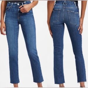 Good American Straight Sprit Pockets jeans Size 6/28